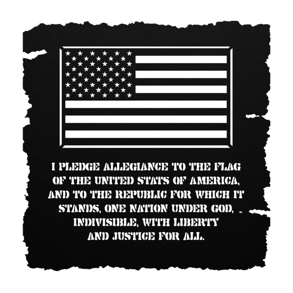 Pledge Flag Sign