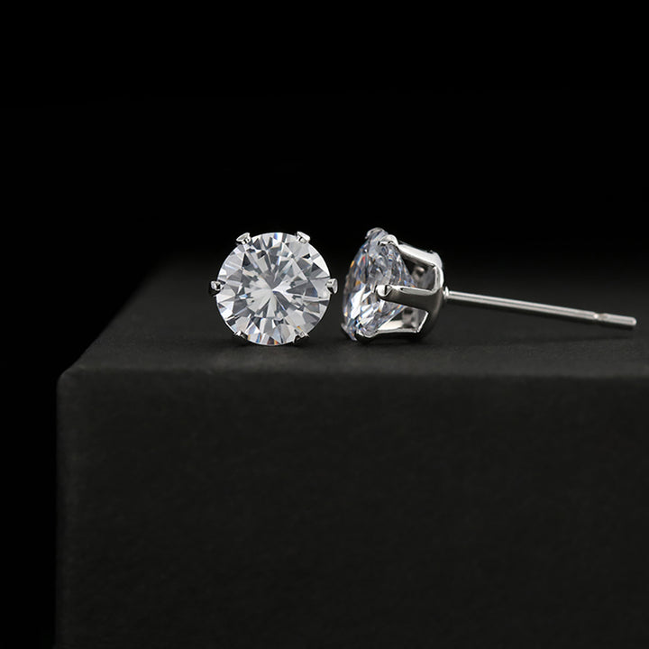 Whte Stud Earrings